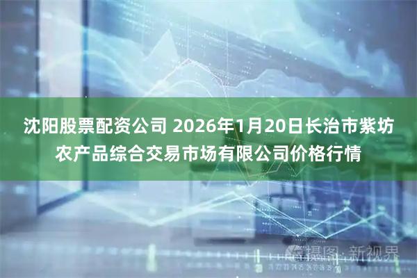 沈阳股票配资公司 2026年1月20日长治市紫坊农产品综合交易市场有限公司价格行情
